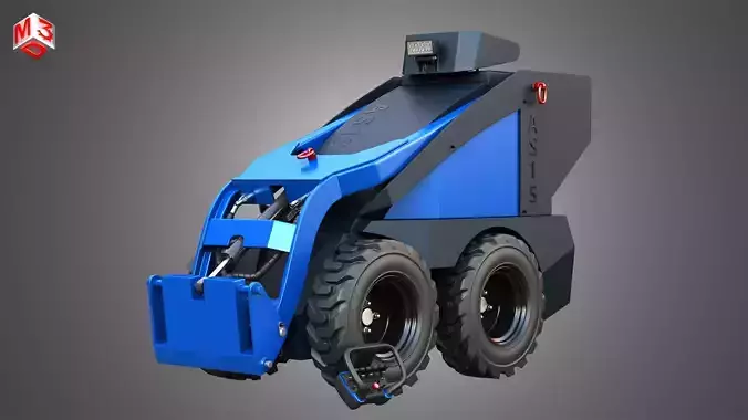 AS15 - Mini Skid Steer 3D model
