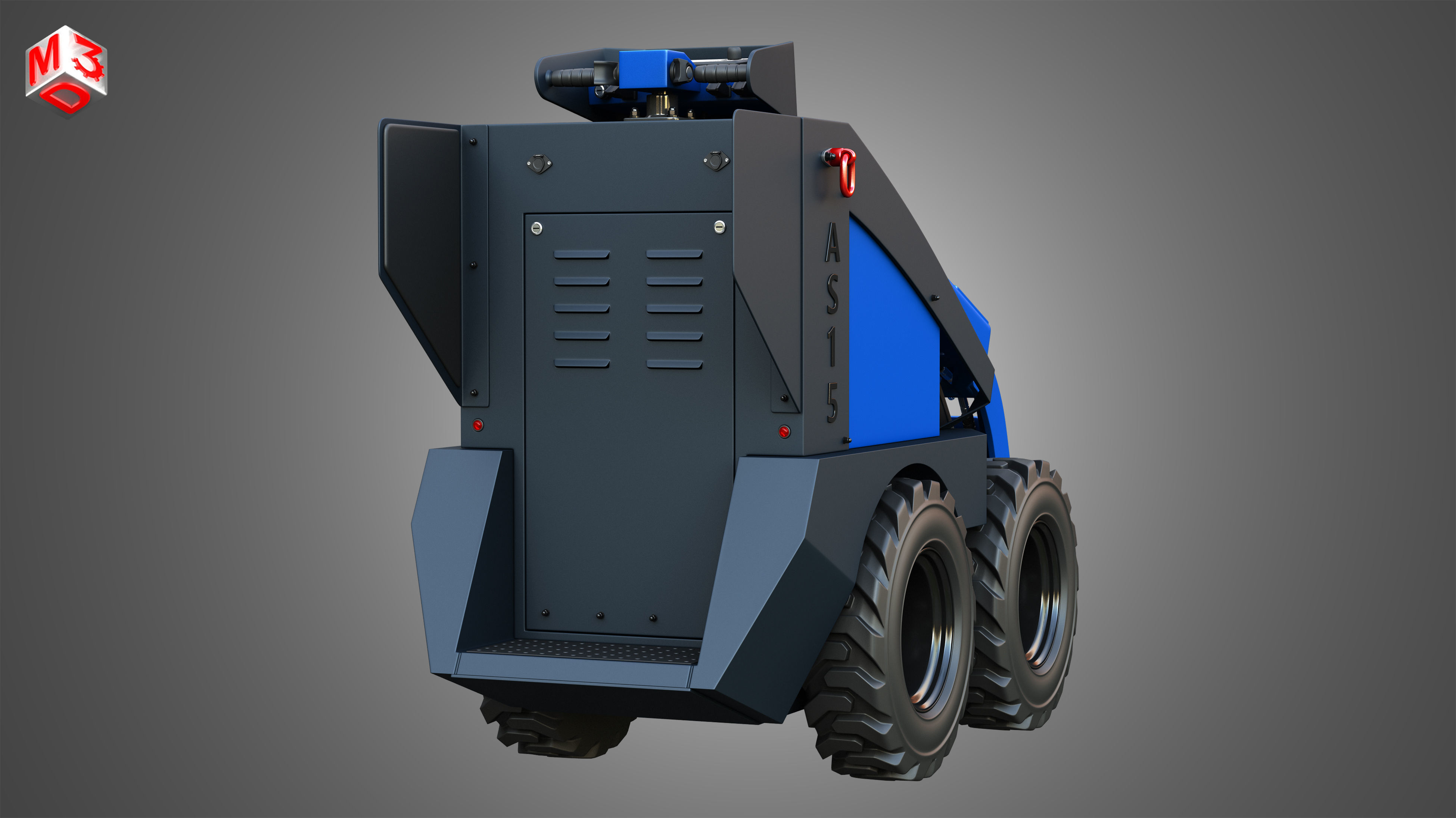 AS15 - Mini Skid Steer 3D model_15