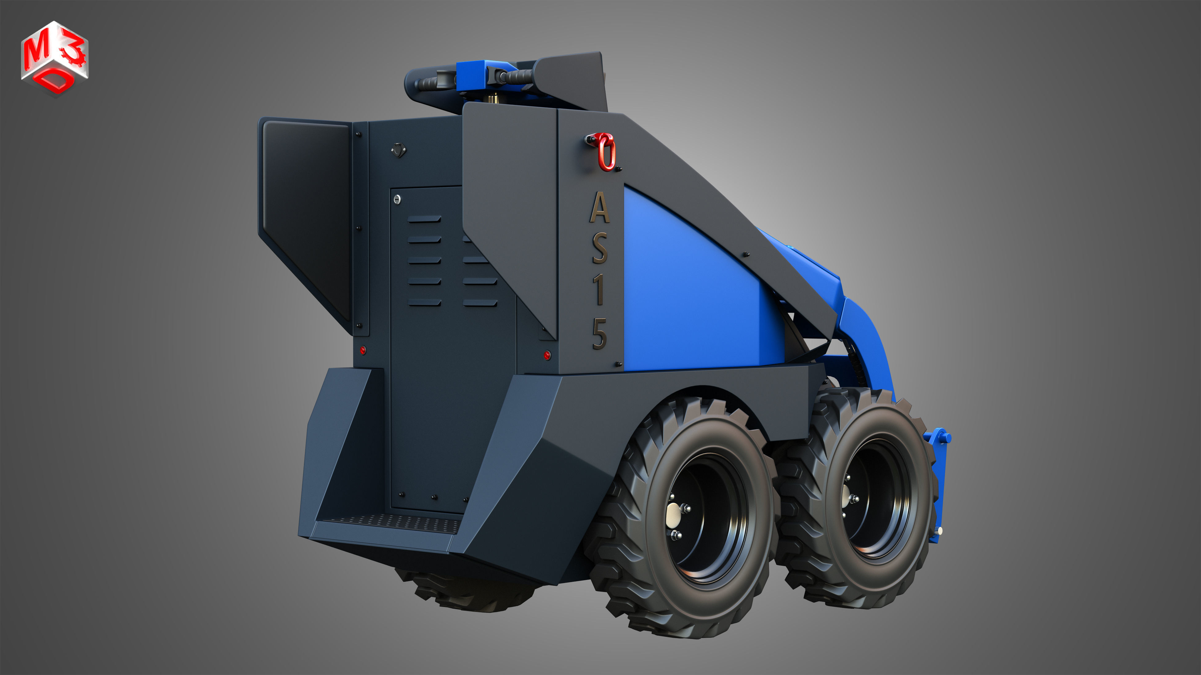 AS15 - Mini Skid Steer 3D model_2