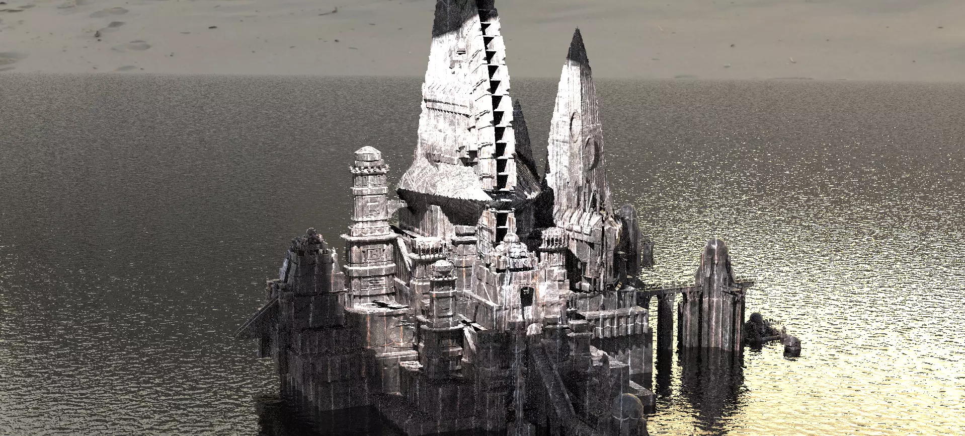 Hyborian Wizard City 3 Kit bash 3D model_0