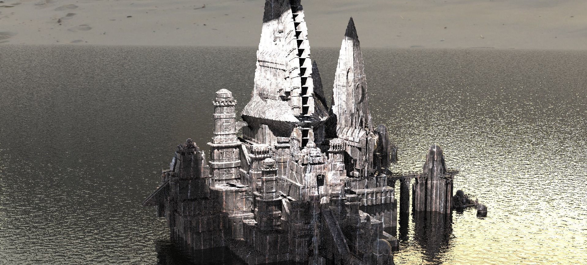 Hyborian Wizard City 3 Kit bash 3D model_1