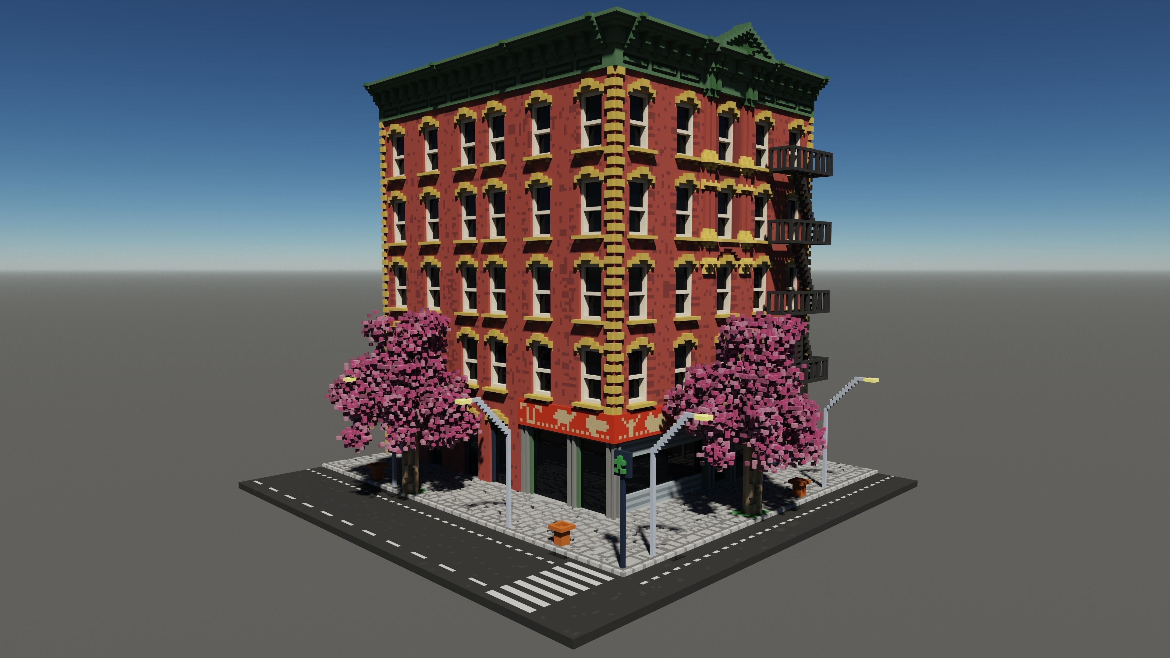 Pei house 3D model_2