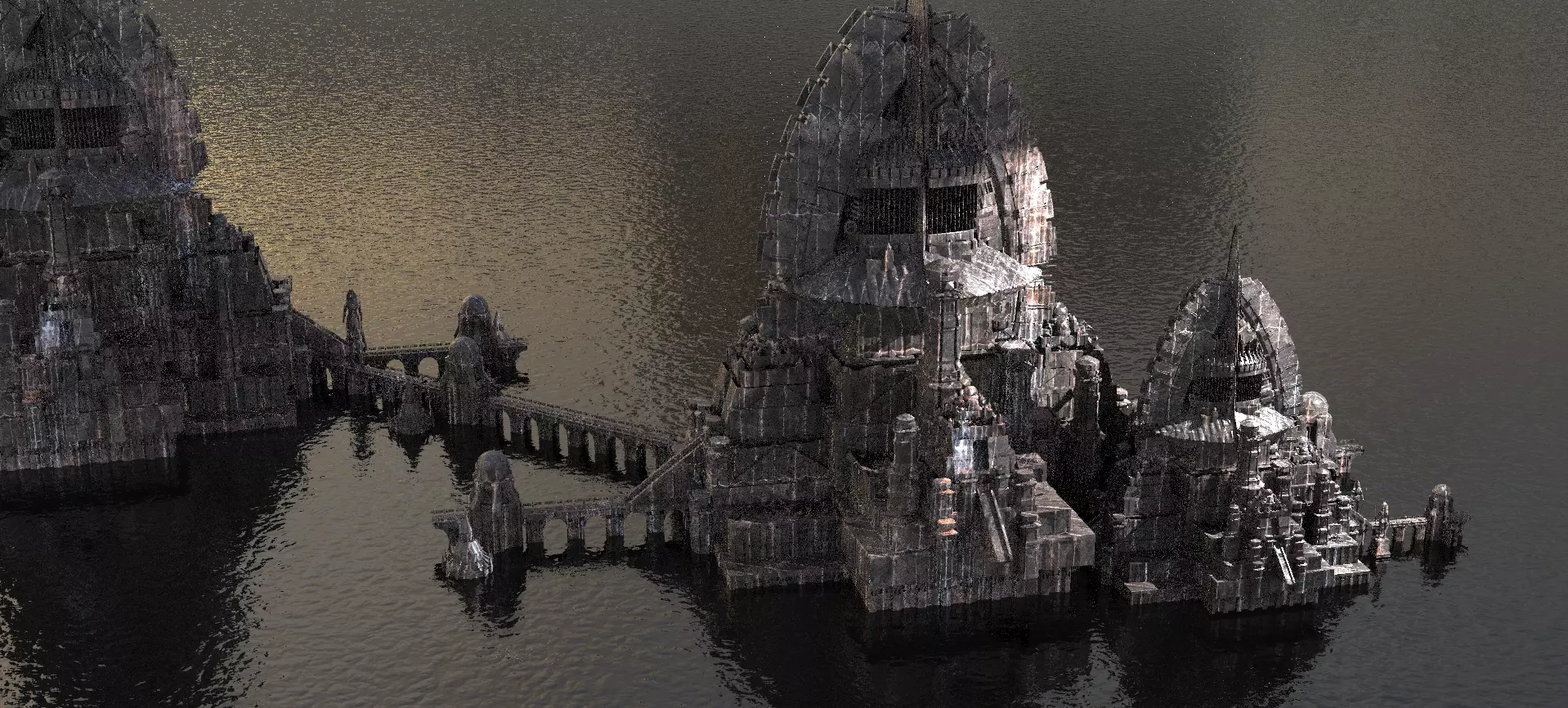 Hyborian Wizard City Extended civilization Kit bash  3D model_0