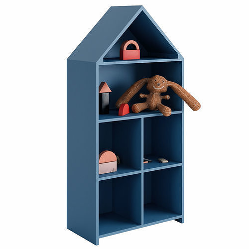 Little house Low-poly 3D model