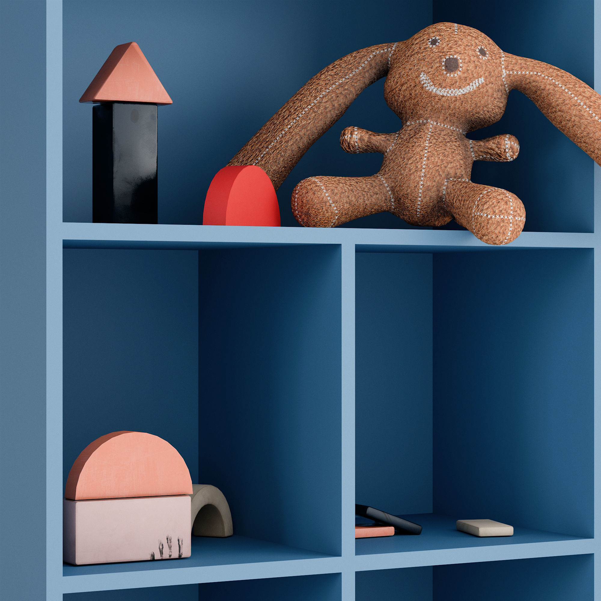 Little house Low-poly 3D model_6