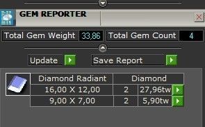 Trendy set earrings and ring  with big rectangular stone 414 3D Model Collection_53