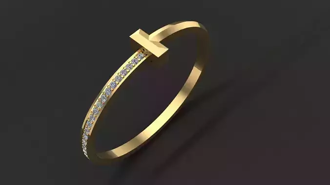 Bracelet Tiffany with diamonds