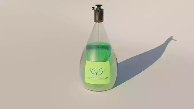 Soap Bottle 3D model