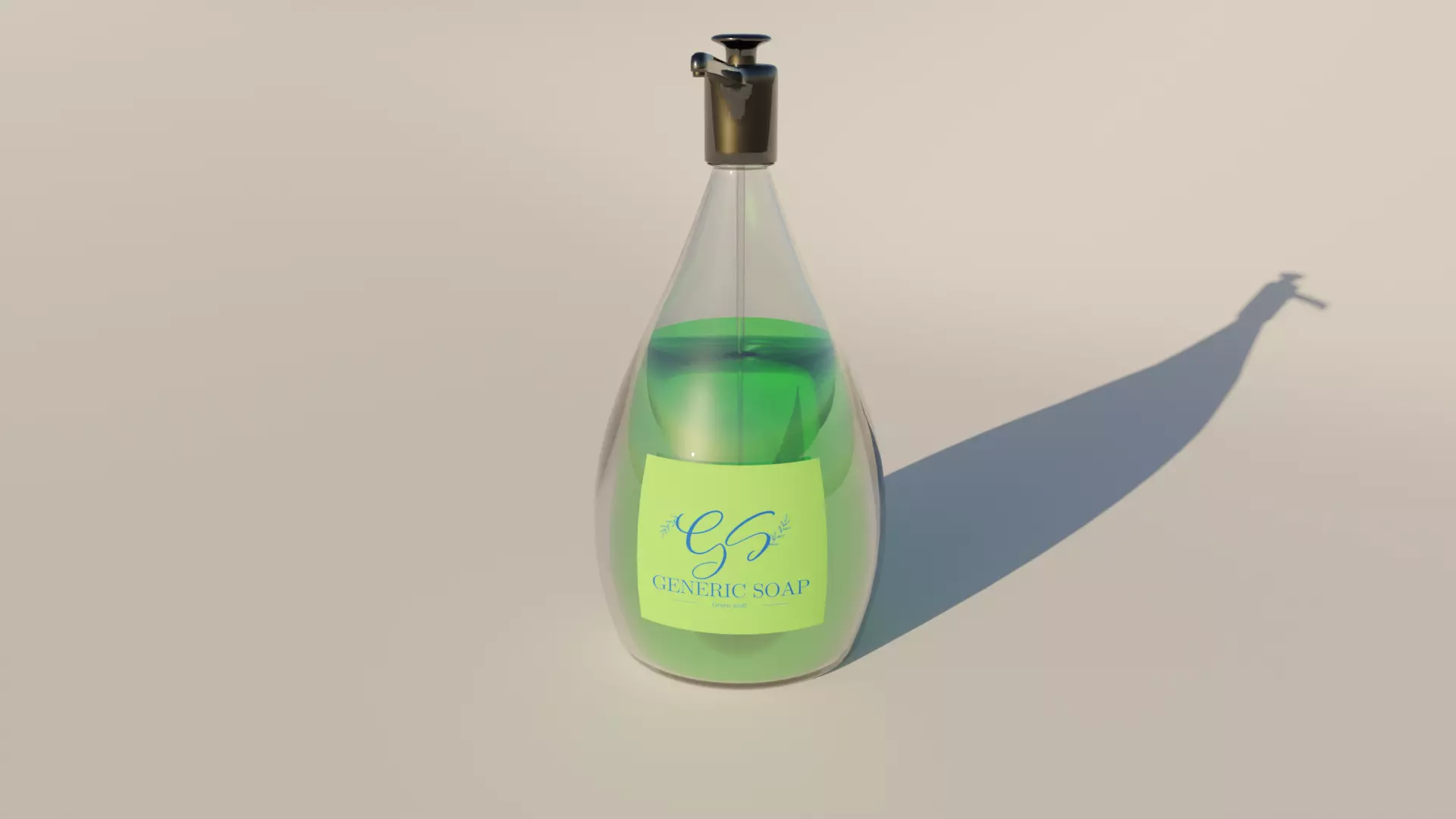 Soap Bottle 3D model_0