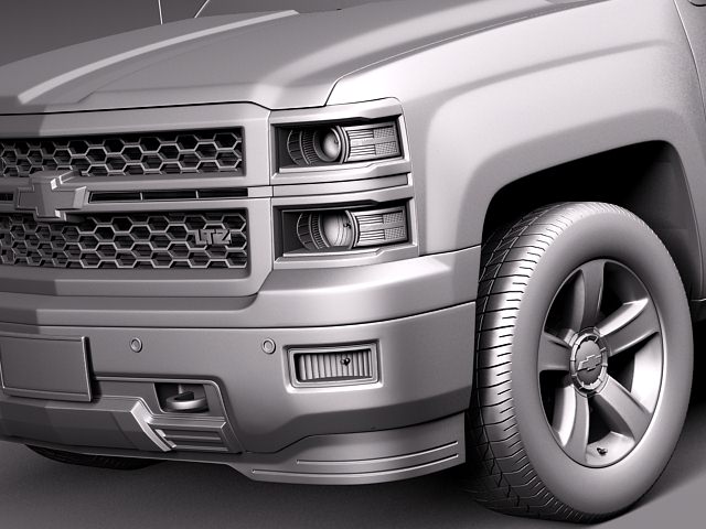 Chevrolet Silverado 2014 Regular Cab 3D model_9