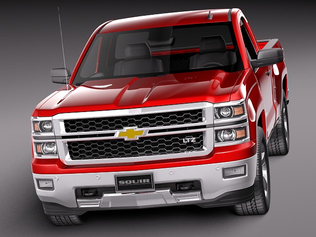 Chevrolet Silverado 2014 Regular Cab 3D model_10