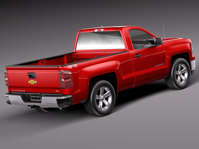 Chevrolet Silverado 2014 Regular Cab 3D model_2