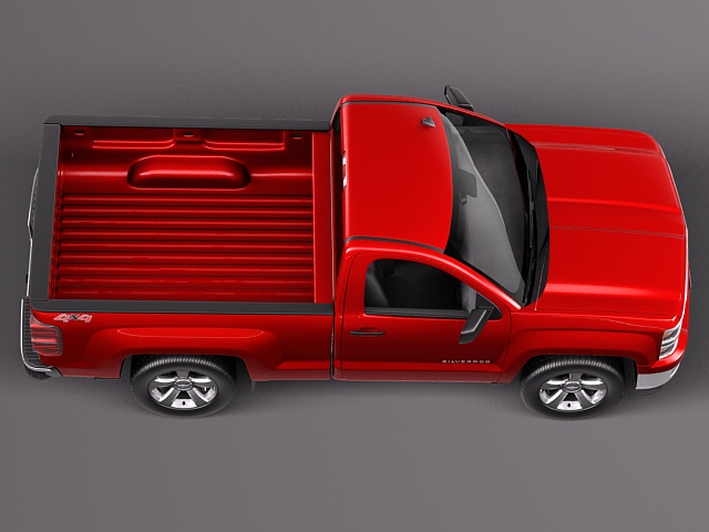 Chevrolet Silverado 2014 Regular Cab 3D model_5