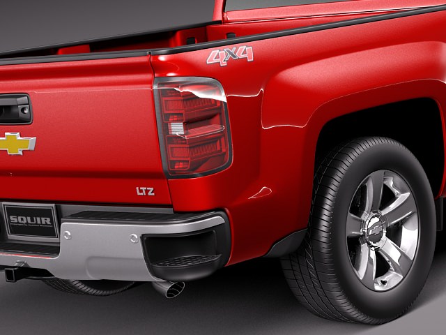 Chevrolet Silverado 2014 Regular Cab 3D model_3
