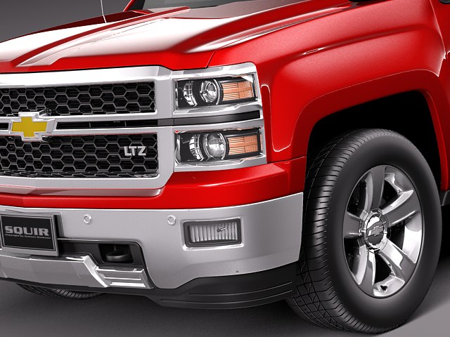 Chevrolet Silverado 2014 Regular Cab 3D model_11