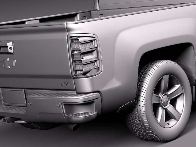 Chevrolet Silverado 2014 Regular Cab 3D model_8