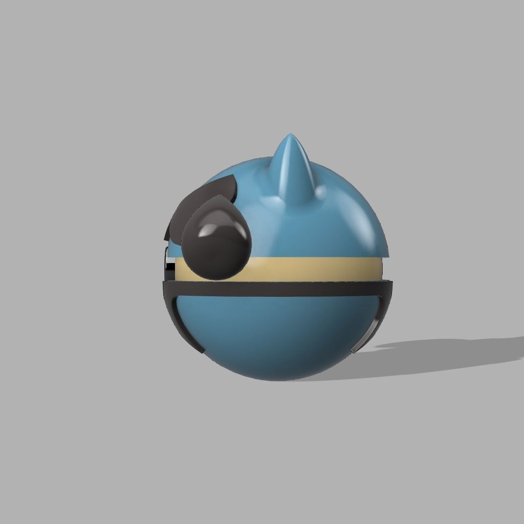 riolu pokeball 3D print model_3