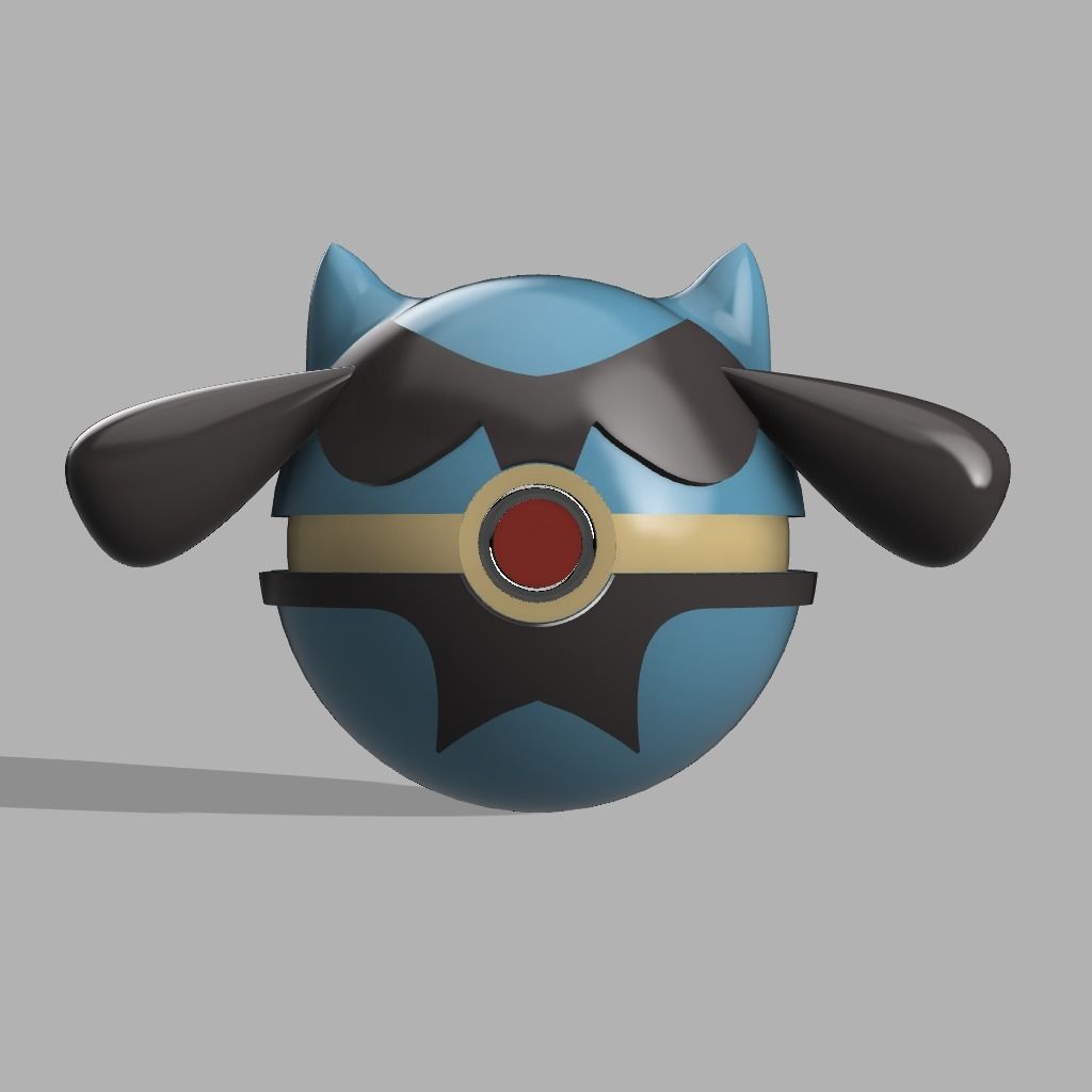 riolu pokeball 3D print model_1