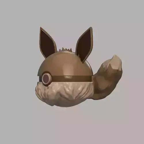 Eevee pokeball 3D print model
