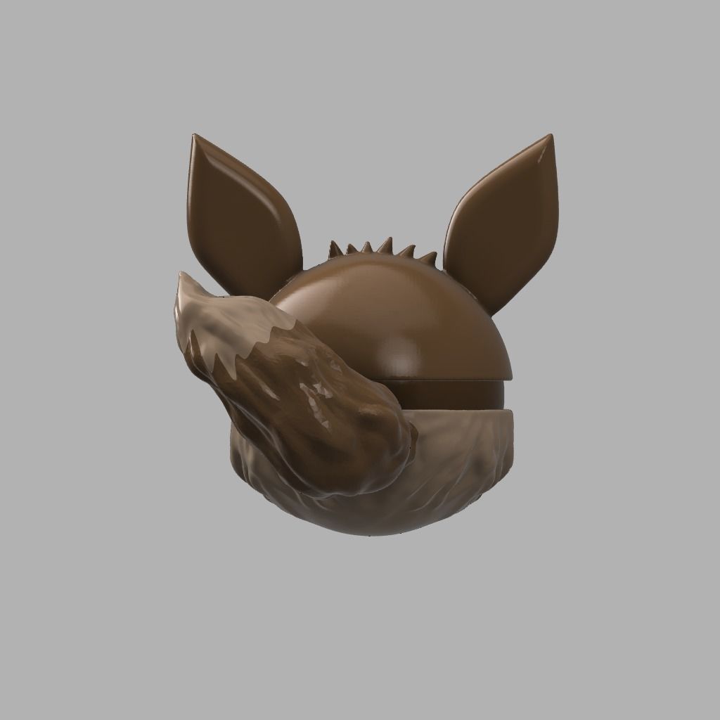 Eevee pokeball 3D print model_4