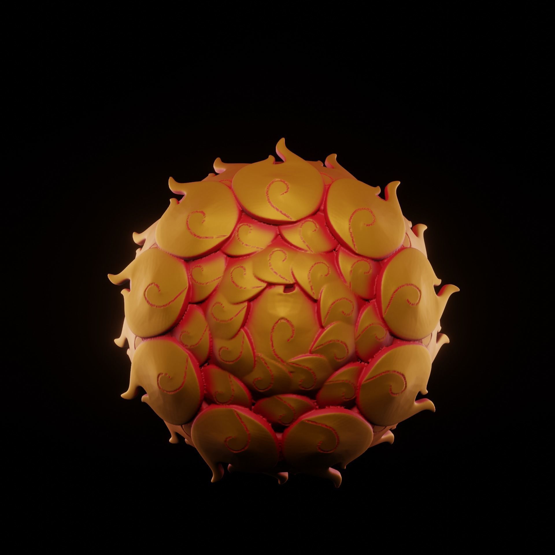 Mera-mera no mi Ace for 3d print 3D print model_2