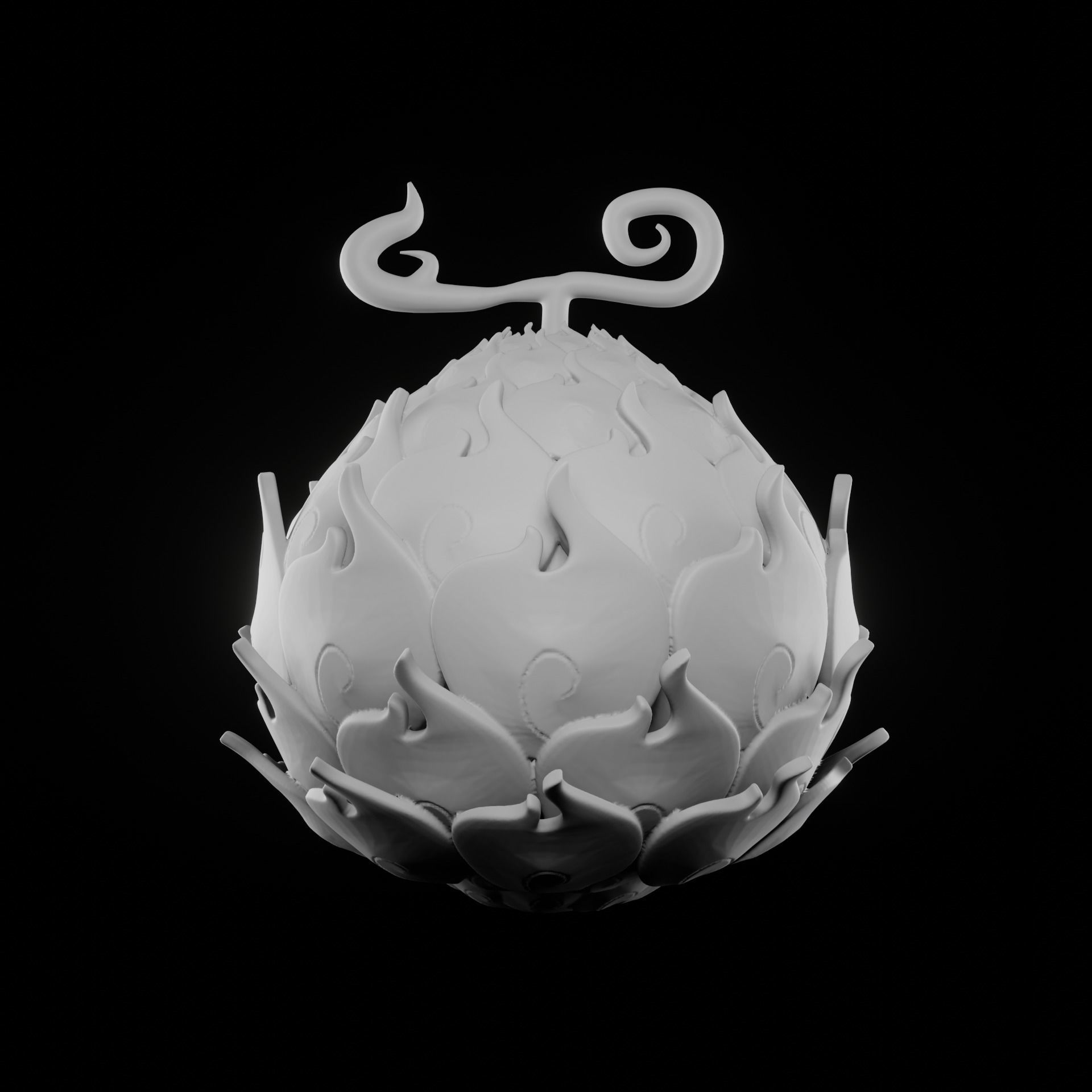 Mera-mera no mi Ace for 3d print 3D print model_4