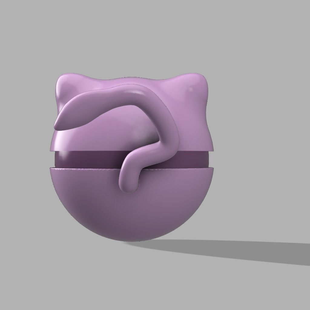 mew pokeball 3D print model_3