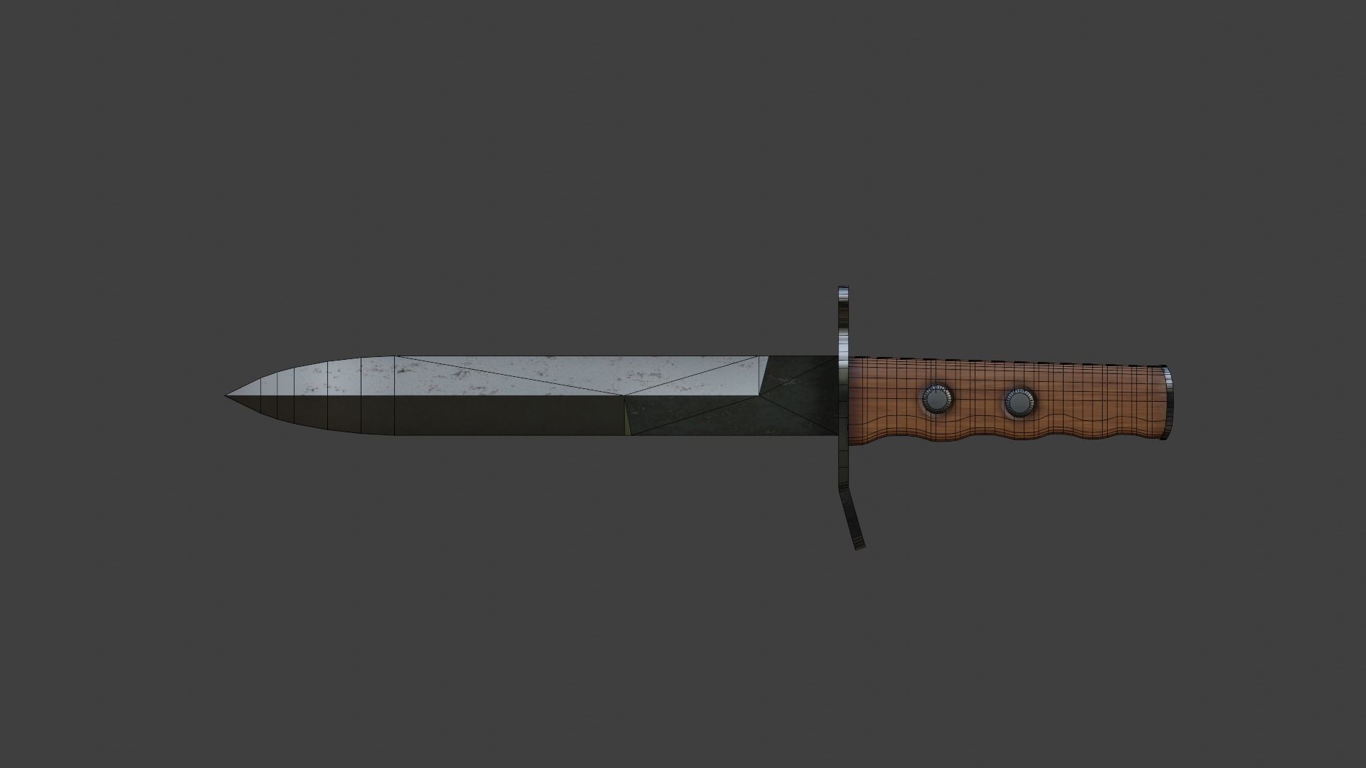 MVSN knife  Low-poly 3D model_7