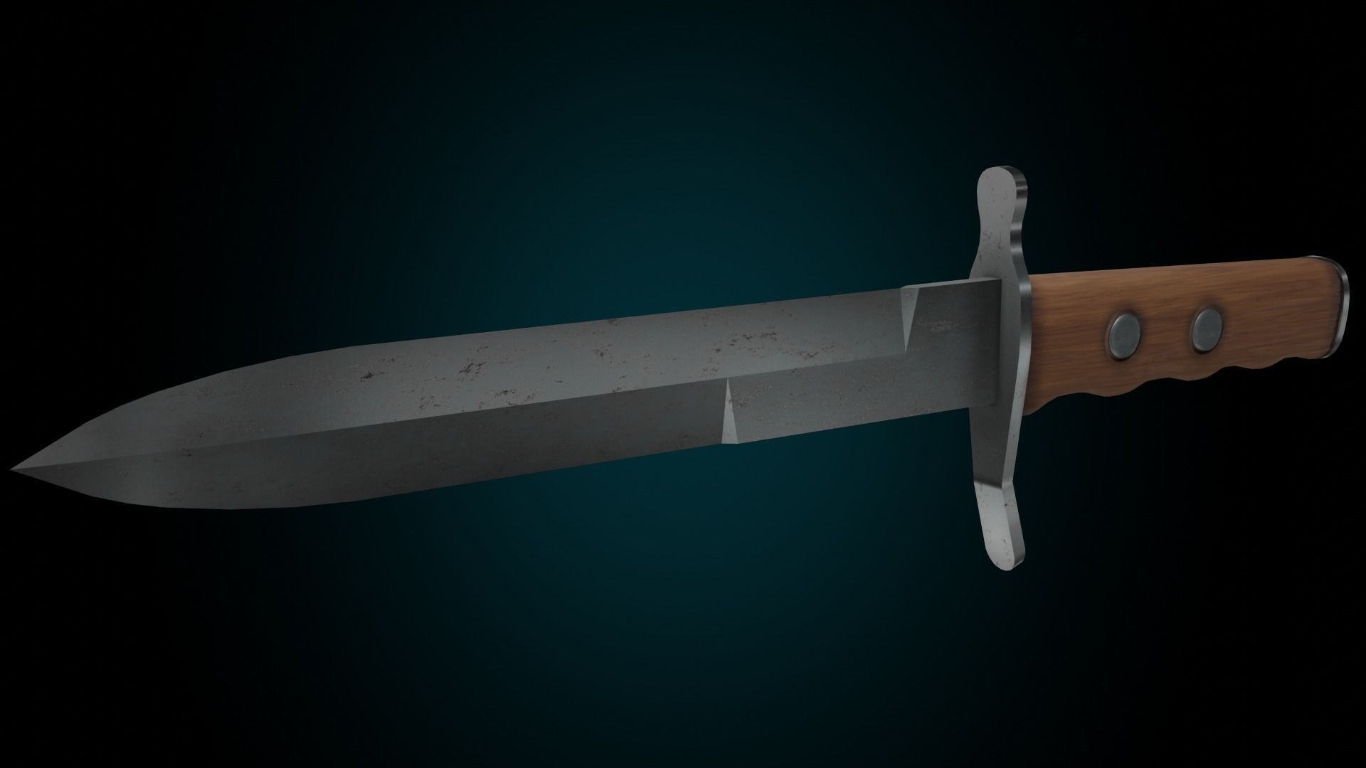 MVSN knife  Low-poly 3D model_2