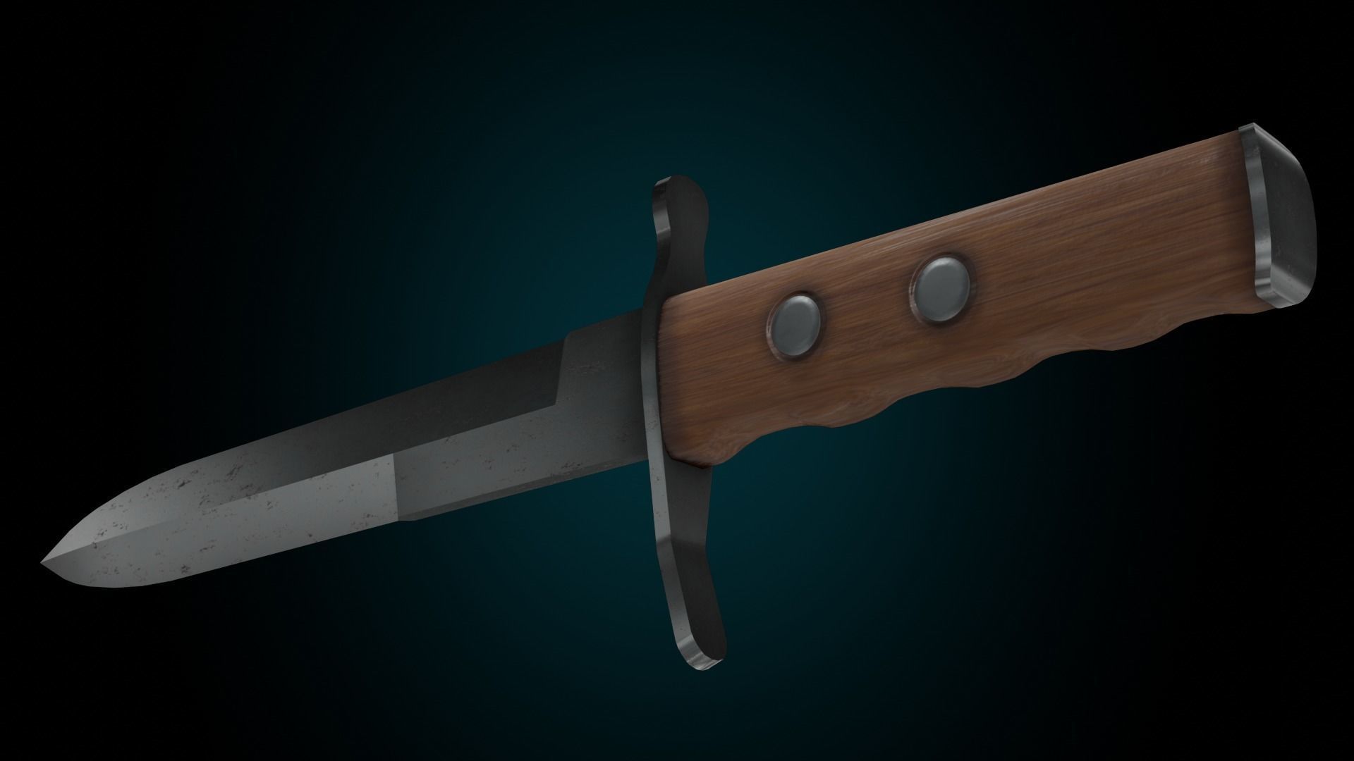 MVSN knife  Low-poly 3D model_4