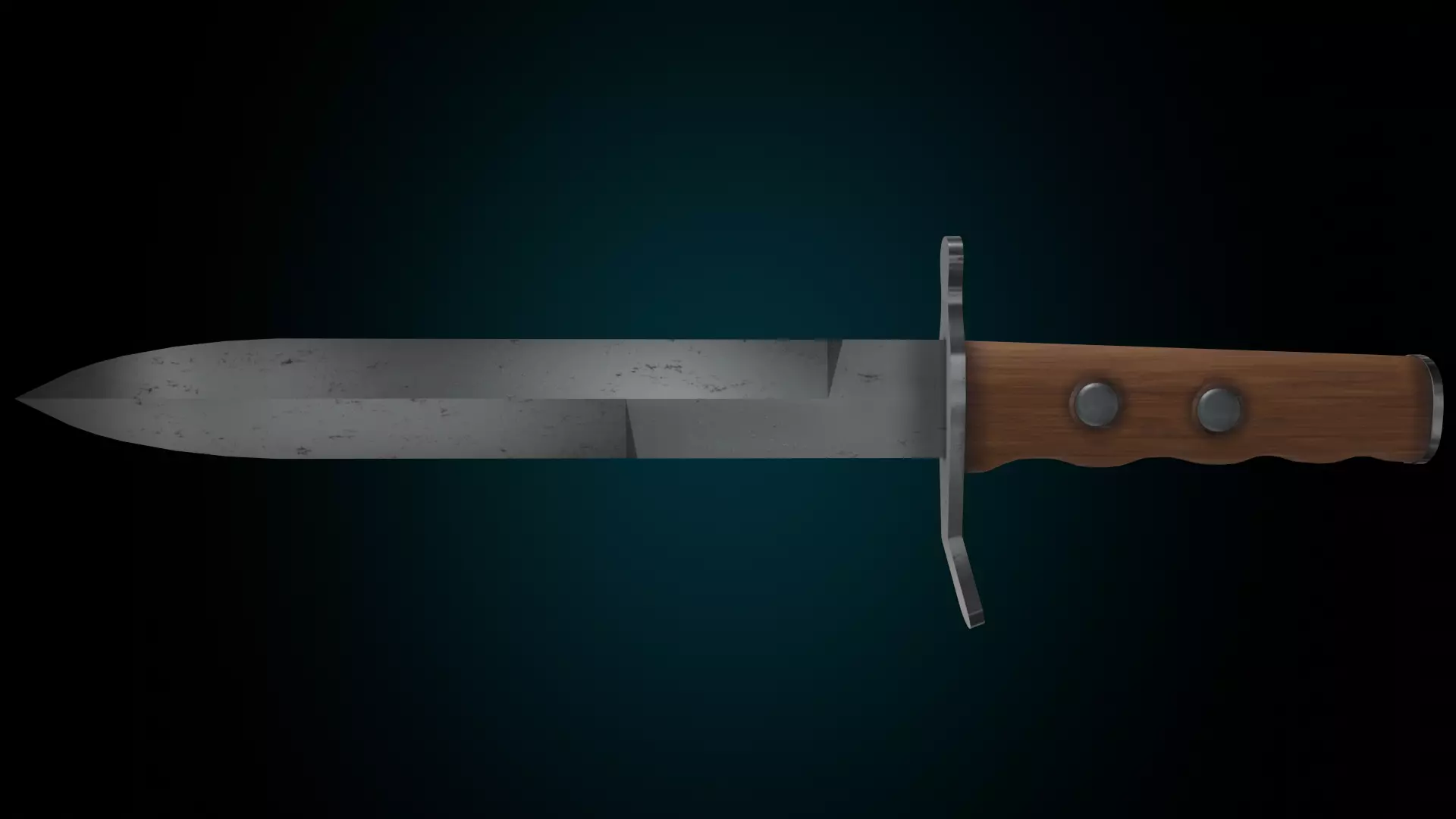 MVSN knife  Low-poly 3D model_0