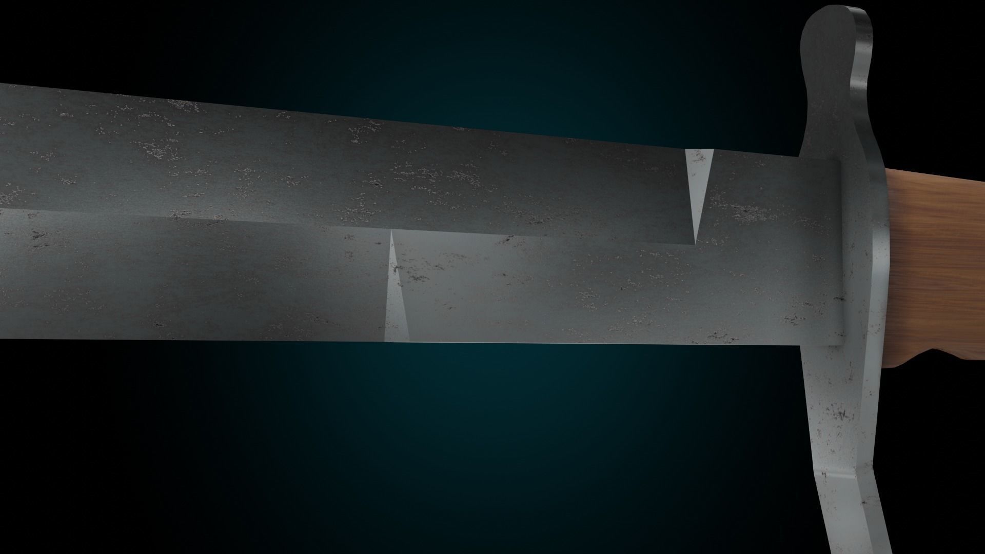 MVSN knife  Low-poly 3D model_6