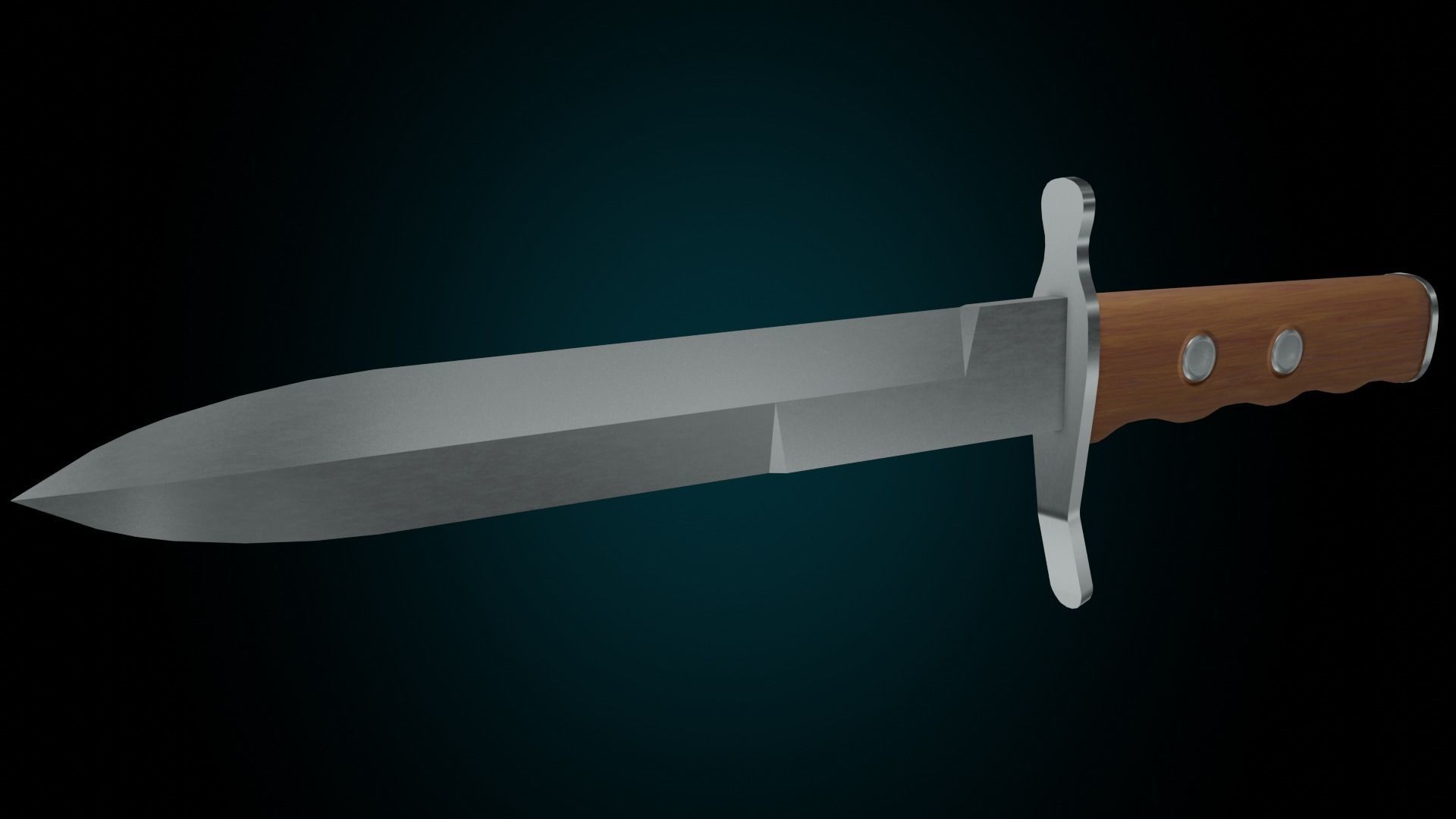 MVSN knife  Low-poly 3D model_3