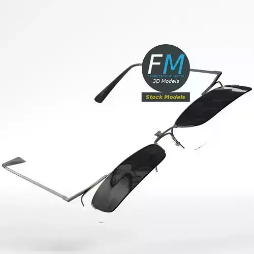 Sunglasses clip-on 3D model