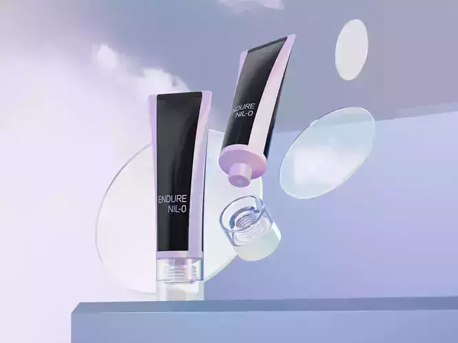 Tube Bottle Scene - HQ - Cosmetic Product