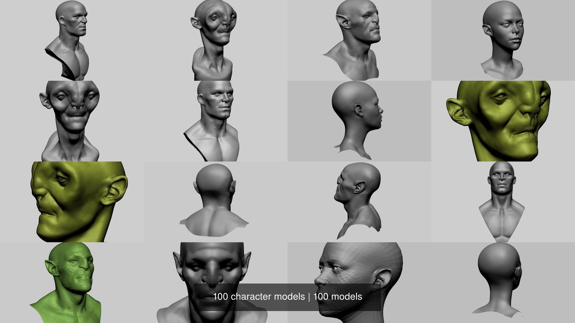 100 Character Models 3D Model Collection_18