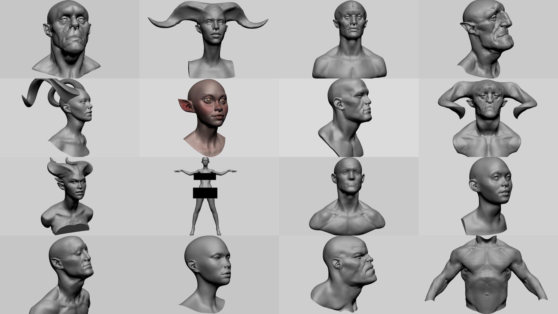100 Character Models 3D Model Collection_15