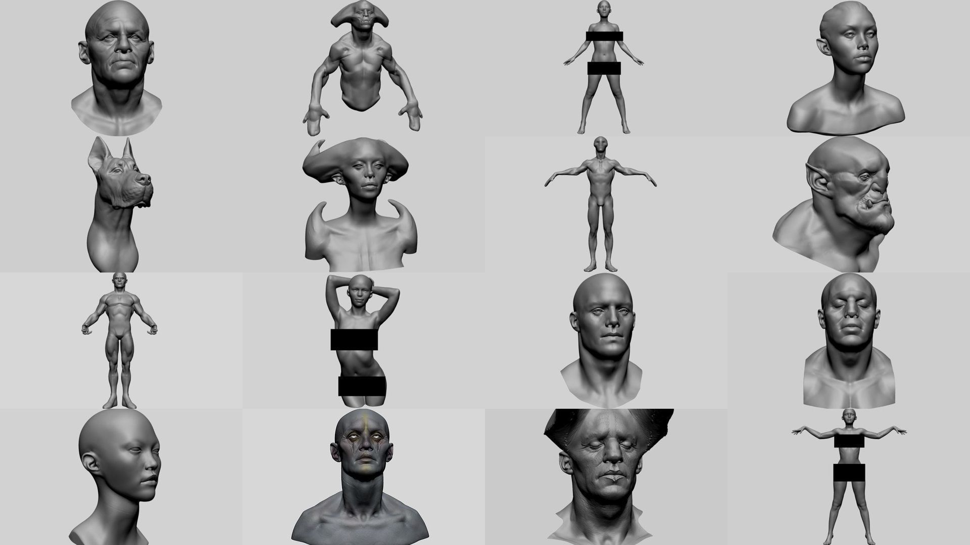 100 Character Models 3D Model Collection_13