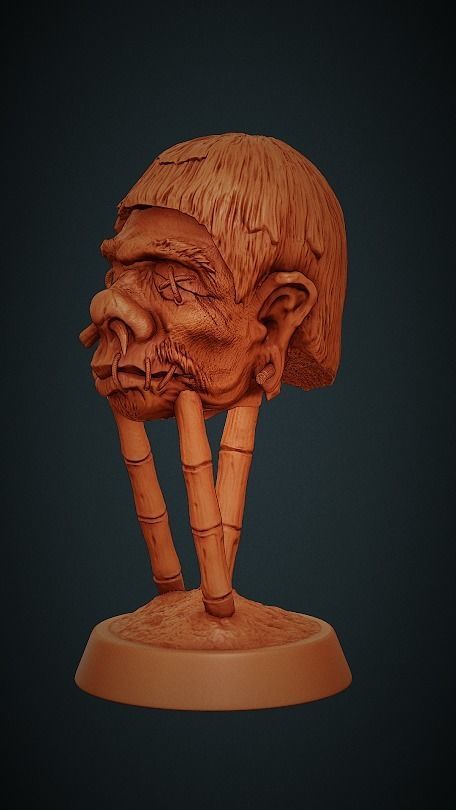 Shrunken Head 3D print model_5