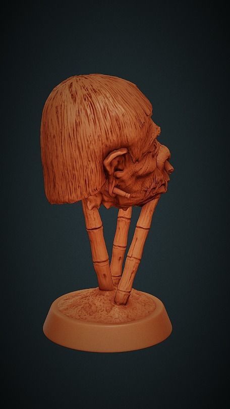 Shrunken Head 3D print model_4