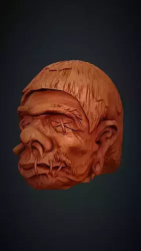 Shrunken Head 3D print model