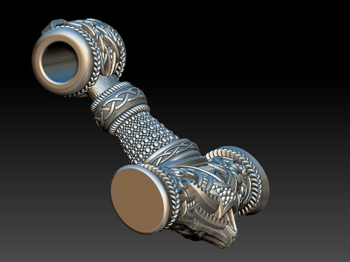 Mjolnir Viking Hammer 3D print model_15