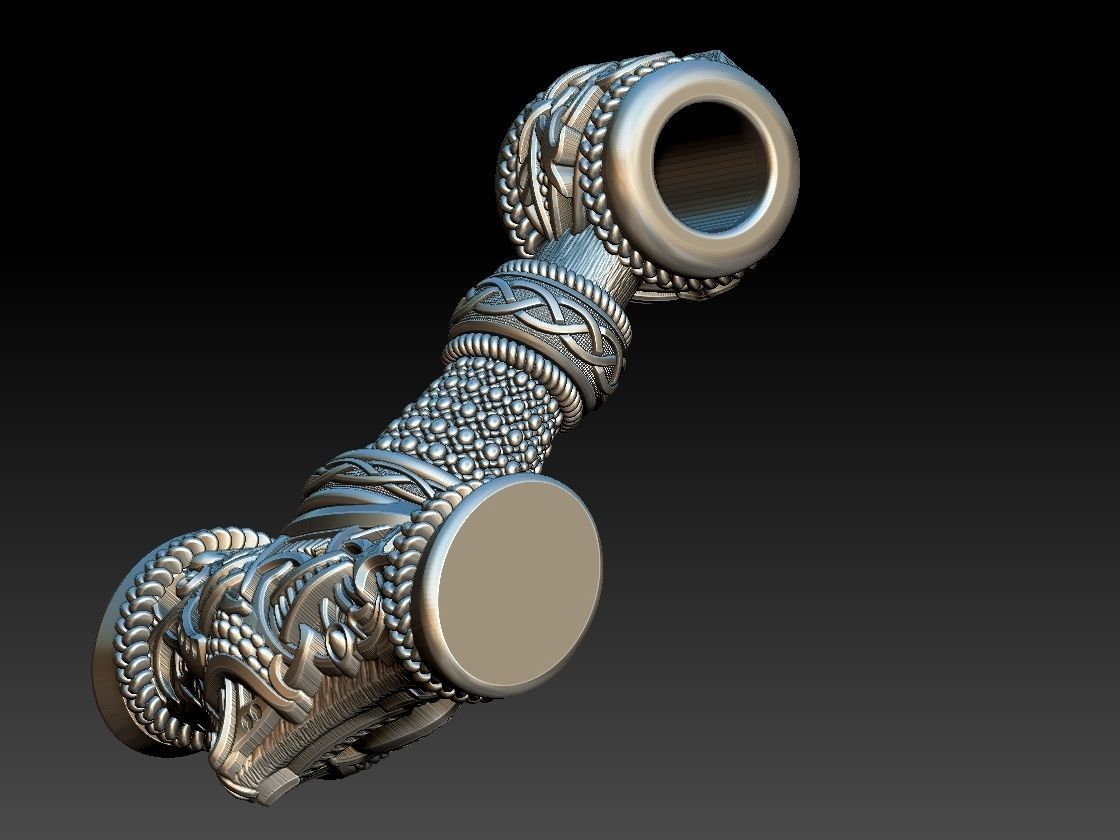 Mjolnir Viking Hammer 3D print model_16