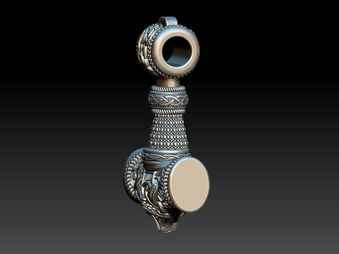 Mjolnir Viking Hammer 3D print model_5