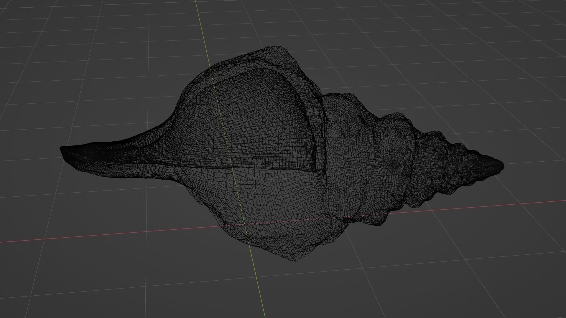 Large Seashell with Alternate Gold-plated material 3D model | CGTrader