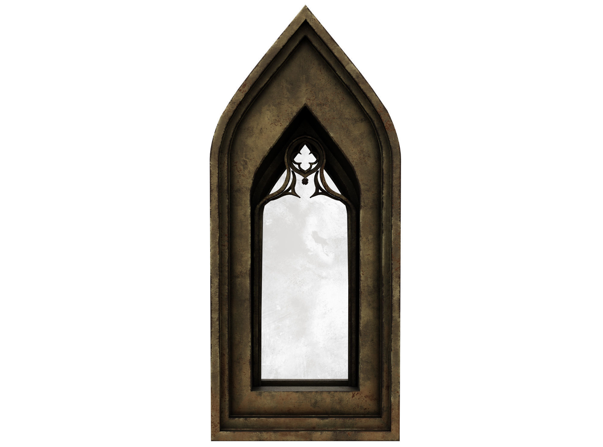 Medieval window Low-poly 3D model_2