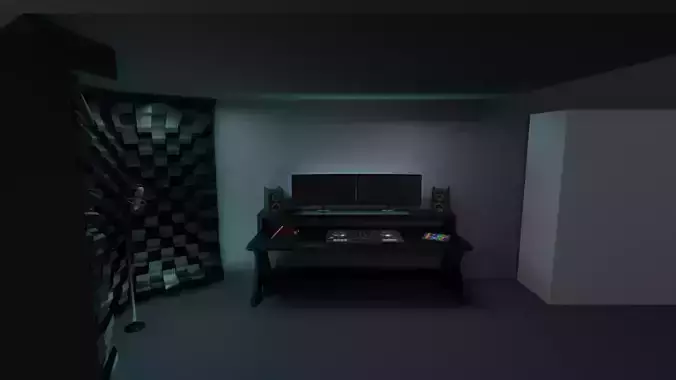 desk gaming Free 3D model
