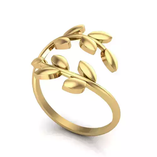 Leaves Ring 3D print model