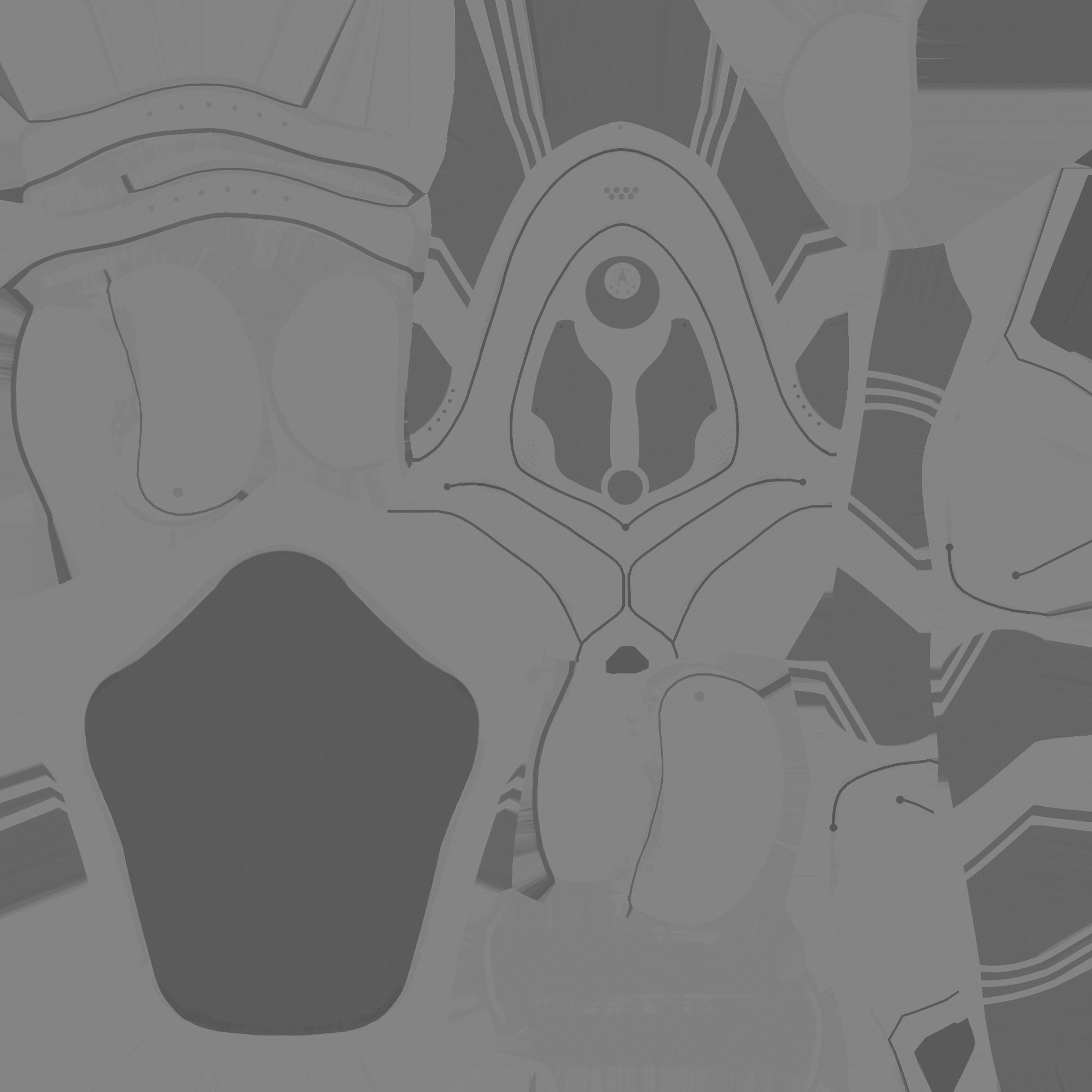 SciFi Backpack H09 Red - Fashion Character Design Low-poly 3D model_21