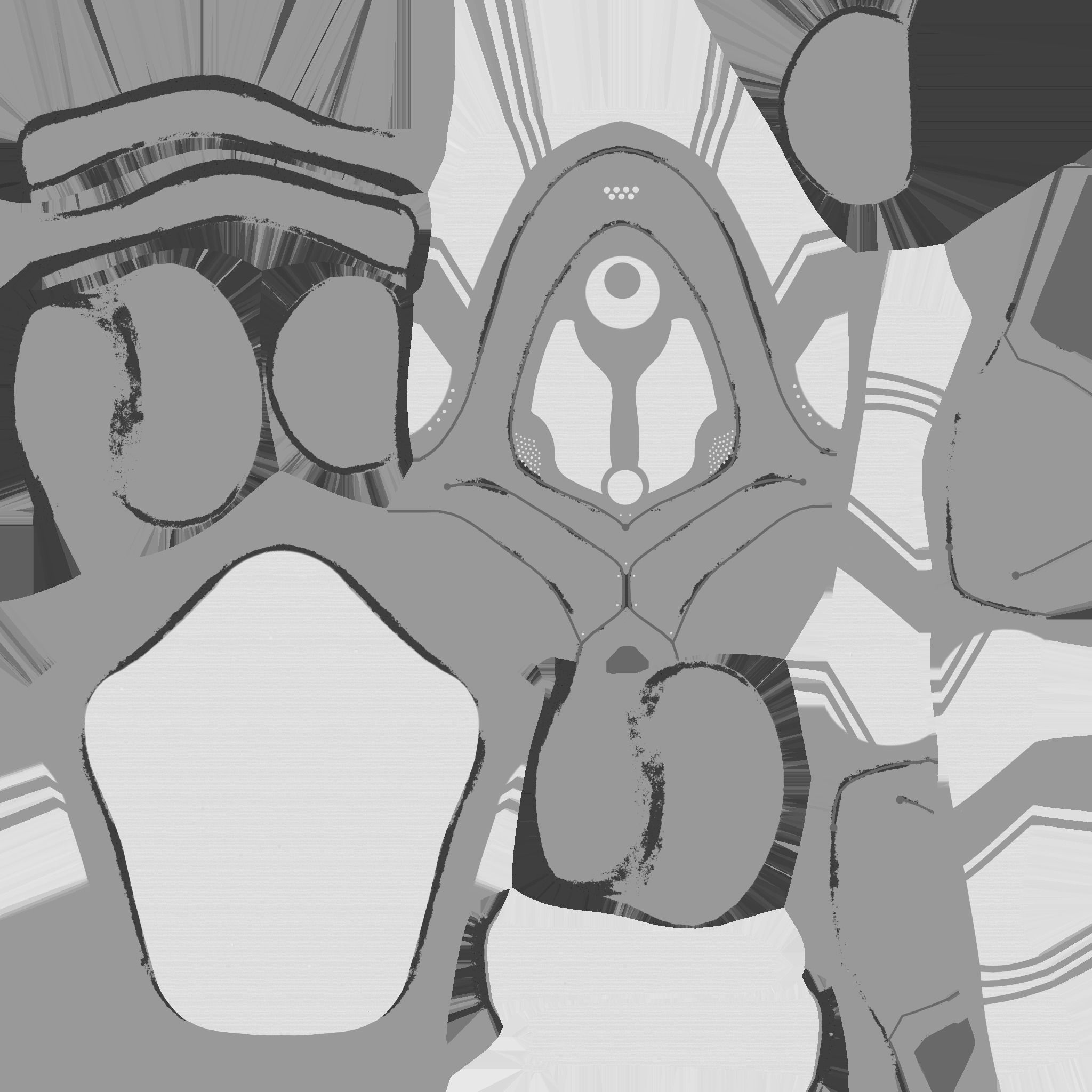 SciFi Backpack H09 Red - Fashion Character Design Low-poly 3D model_24